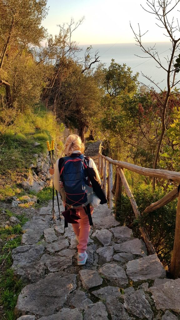 getting around the Amalfi Coast, trekking, stairs, amalfi coast,