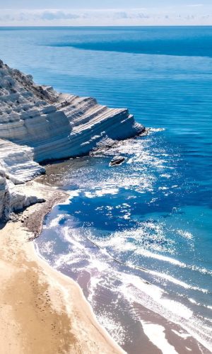 Scala dei Turchi Stair of the Turks, Sicily Italy, Scala dei Turchi. A rocky cliff on the coast of Realmonte, near Porto Empedocle, southern Sicily, Italy. Europe