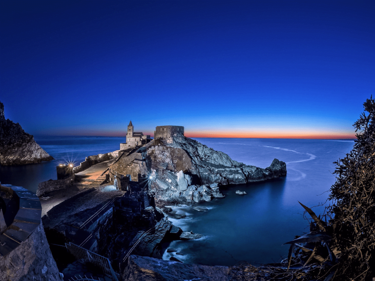 Portovenere Church sunset